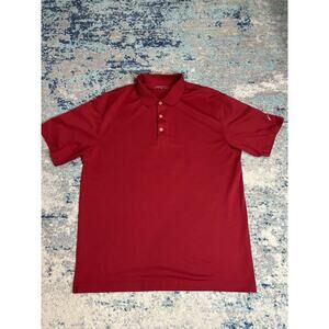 Nike Golf Dri-FIT Polo Shirt Men’s XL Burgundy Short Sleeve Performance